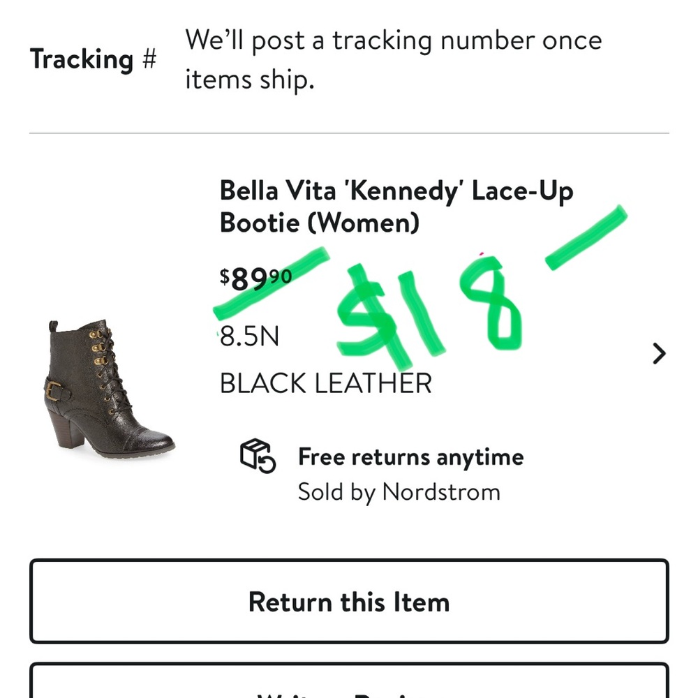 Bella Vita Kennedy Black Lace-Up Boots barely worn